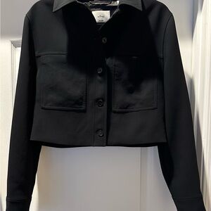 Aritzia Wilfred Black Utility Jacket